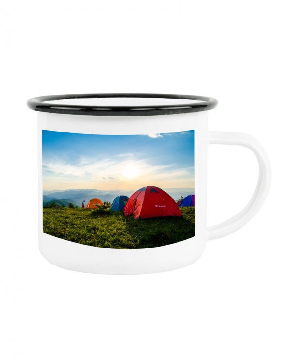 Enamel 10oz Camping Mugs